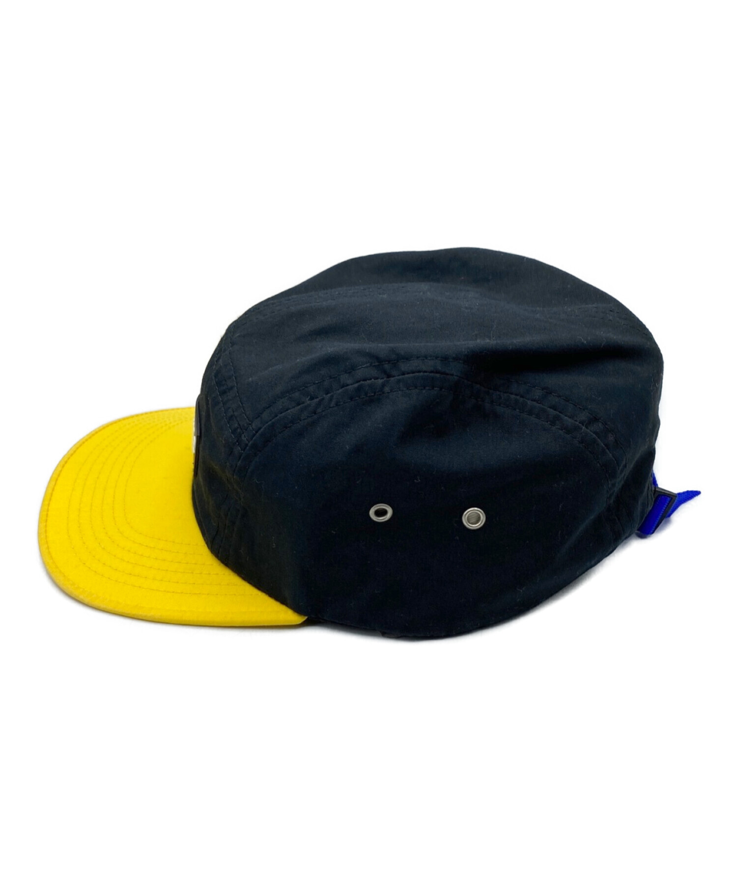 SUPREME (シュプリーム) Tri-Color Rubber Logo Camp Cap ブラック サイズ:-