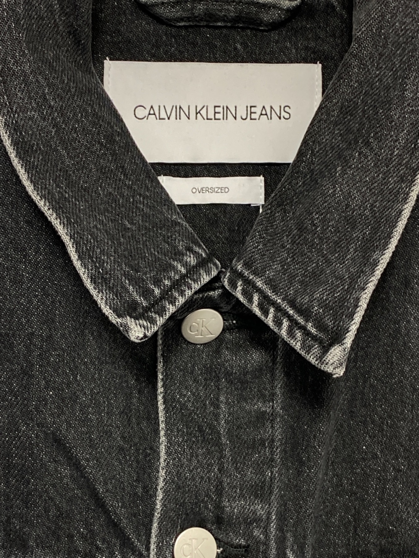 Calvin Klein Jeans (カルバンクラインジーンズ) デニムジャケット グレー サイズ:Ｍ