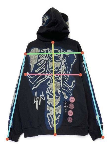 中古・古着通販】cactus jack (カクタス ジャック) Skeleton Graffiti