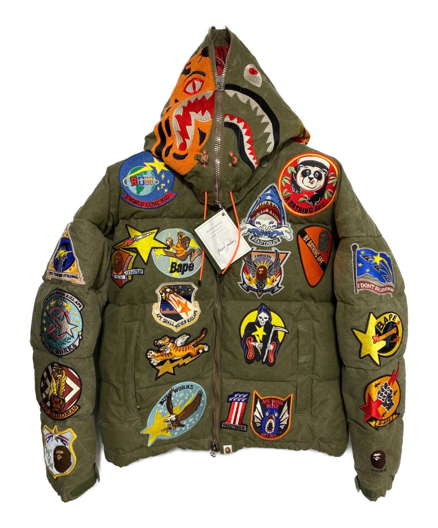 中古・古着通販】A BATHING APE (エイプ) Tiger Shark Down Jacket ...