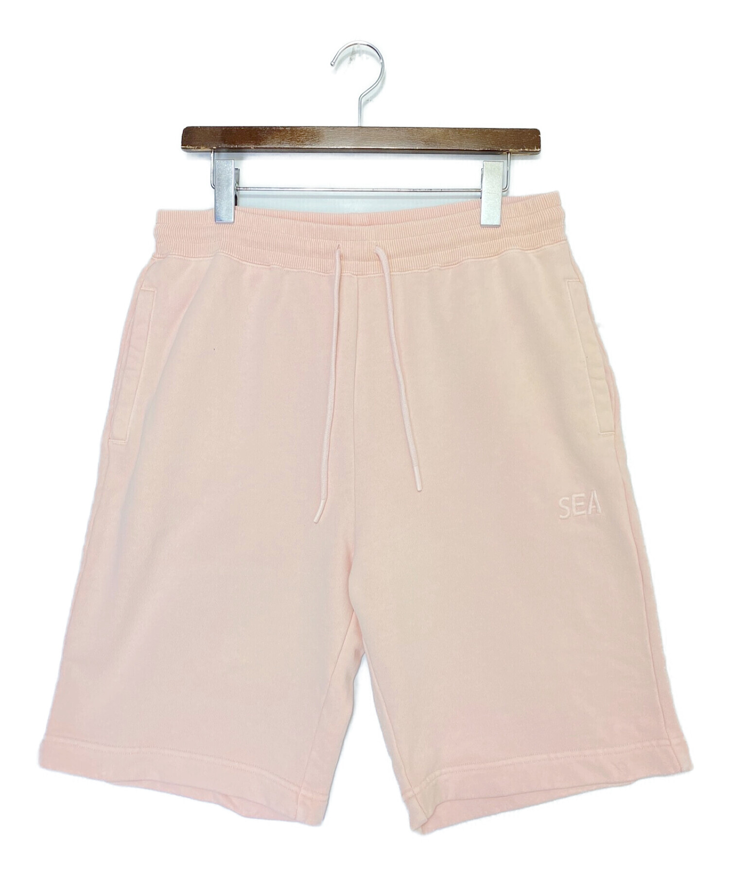 WIND AND SEA (ウィンダンシー) Sweat shorts ピンク サイズ:L