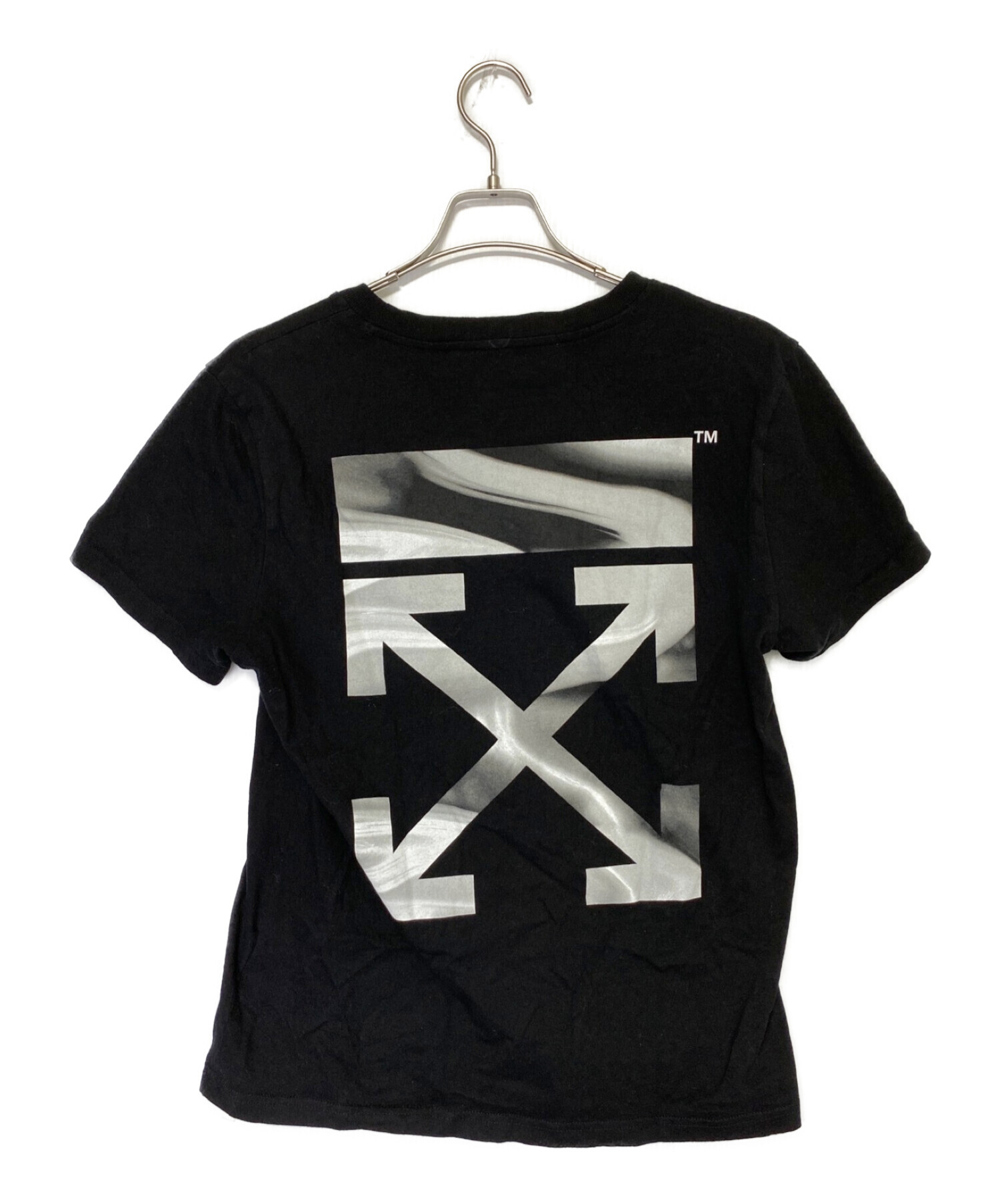 OFFWHITE (オフホワイト) ARROW LIQUID MELT T-shirt ブラック サイズ:M