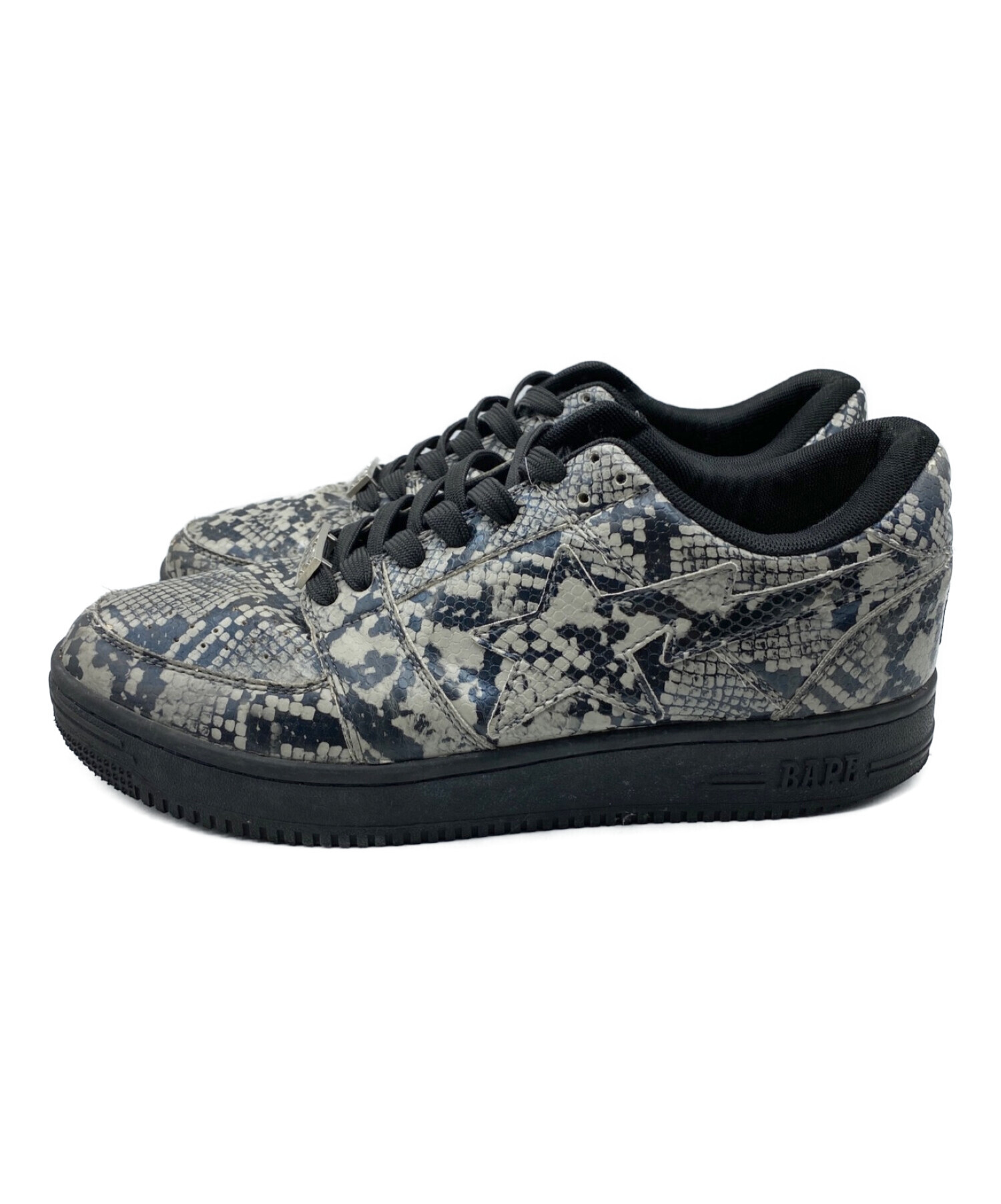 A BATHING APE (エイプ) PYTHON BAPE STA LOW グレー サイズ:US10