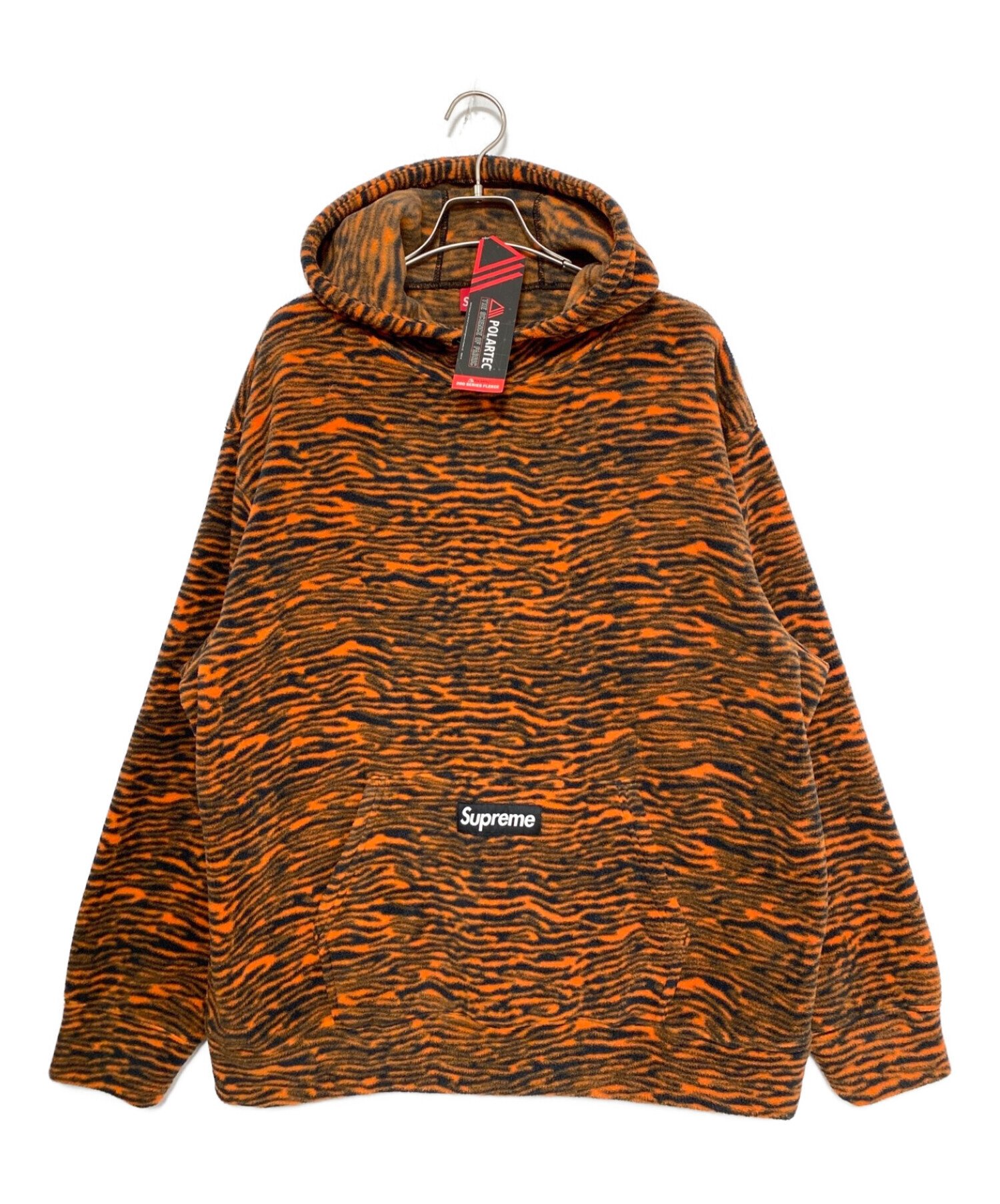 SUPREME (シュプリーム) Polartec Hooded Sweatshirt オレンジ サイズ:XL 未使用品