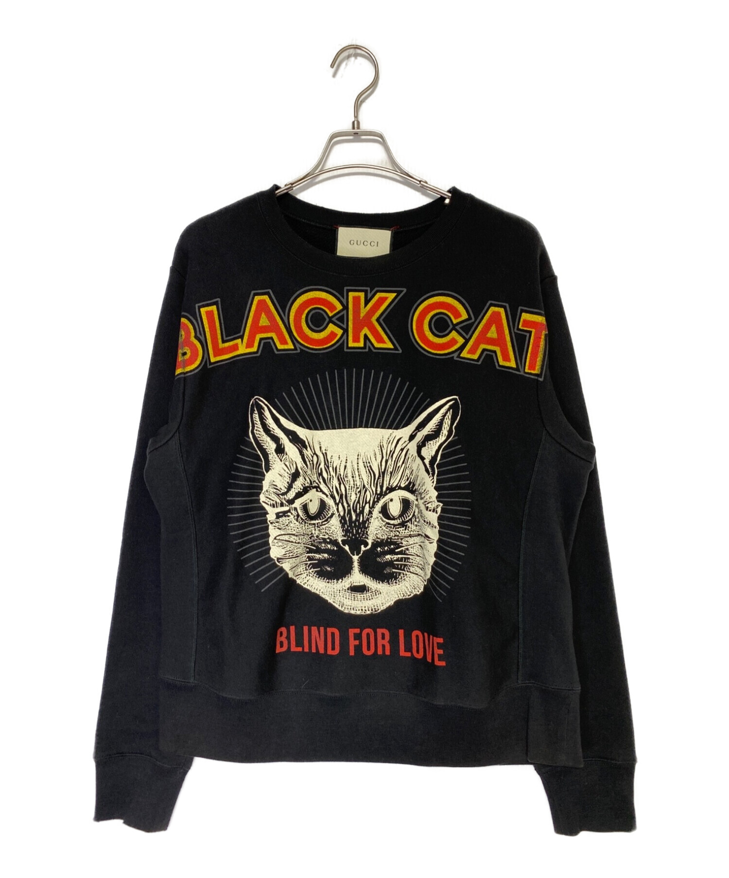 GUCCI (グッチ) Black Cat Sweatshirt ブラック サイズ:M