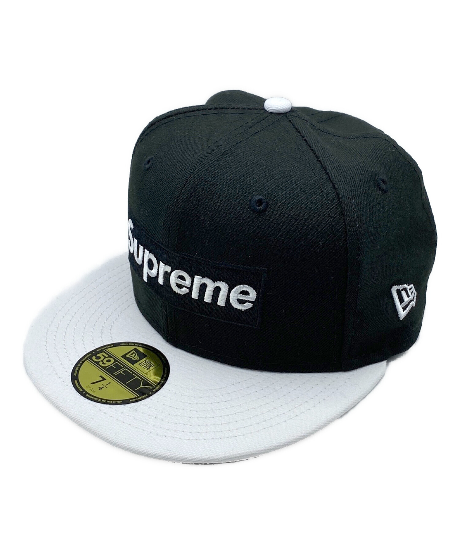 SUPREME (シュプリーム) 2-Tone Box Logo New Era ブラック×ホワイト サイズ:7 1/4 未使用品