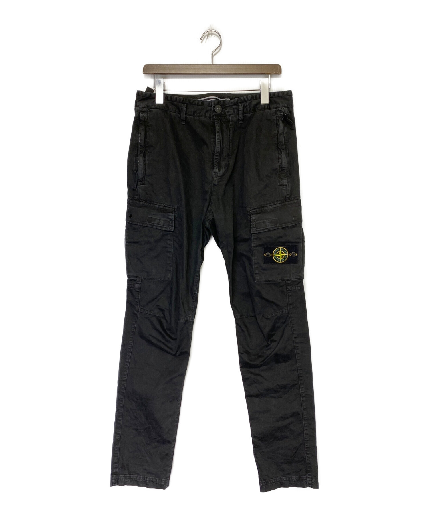 STONE ISLAND (ストーンアイランド) T. CO OLD Cargo Trousers ブラック サイズ:SIZE 30