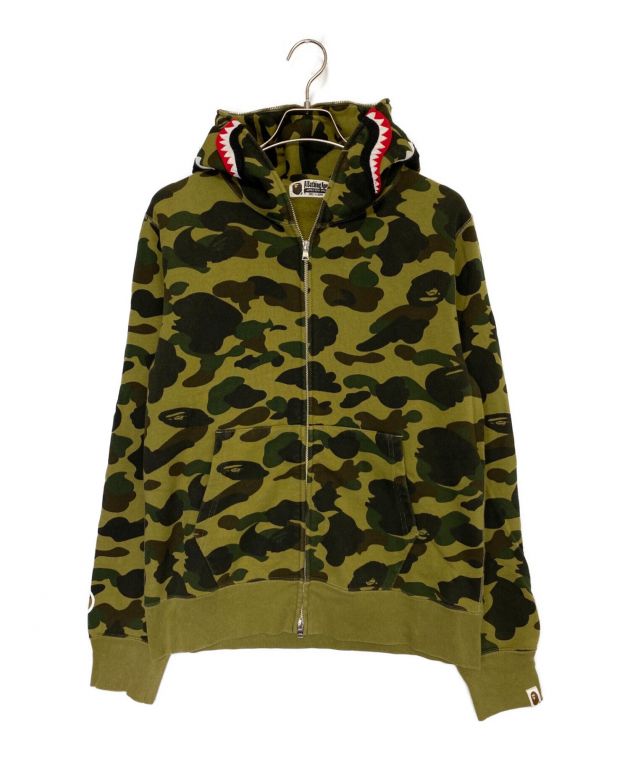 中古・古着通販】A BATHING APE (ア ベイシング エイプ) シャークパーカー グリーン サイズ:L｜ブランド・古着通販  トレファク公式【TREFAC FASHION】スマホサイト