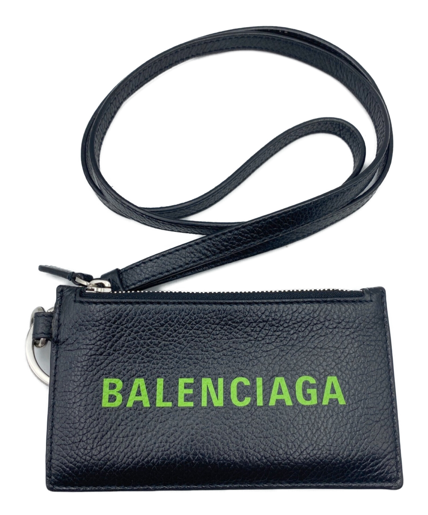 BALENCIAGA (バレンシアガ) ネックストラップカードケース ブラック