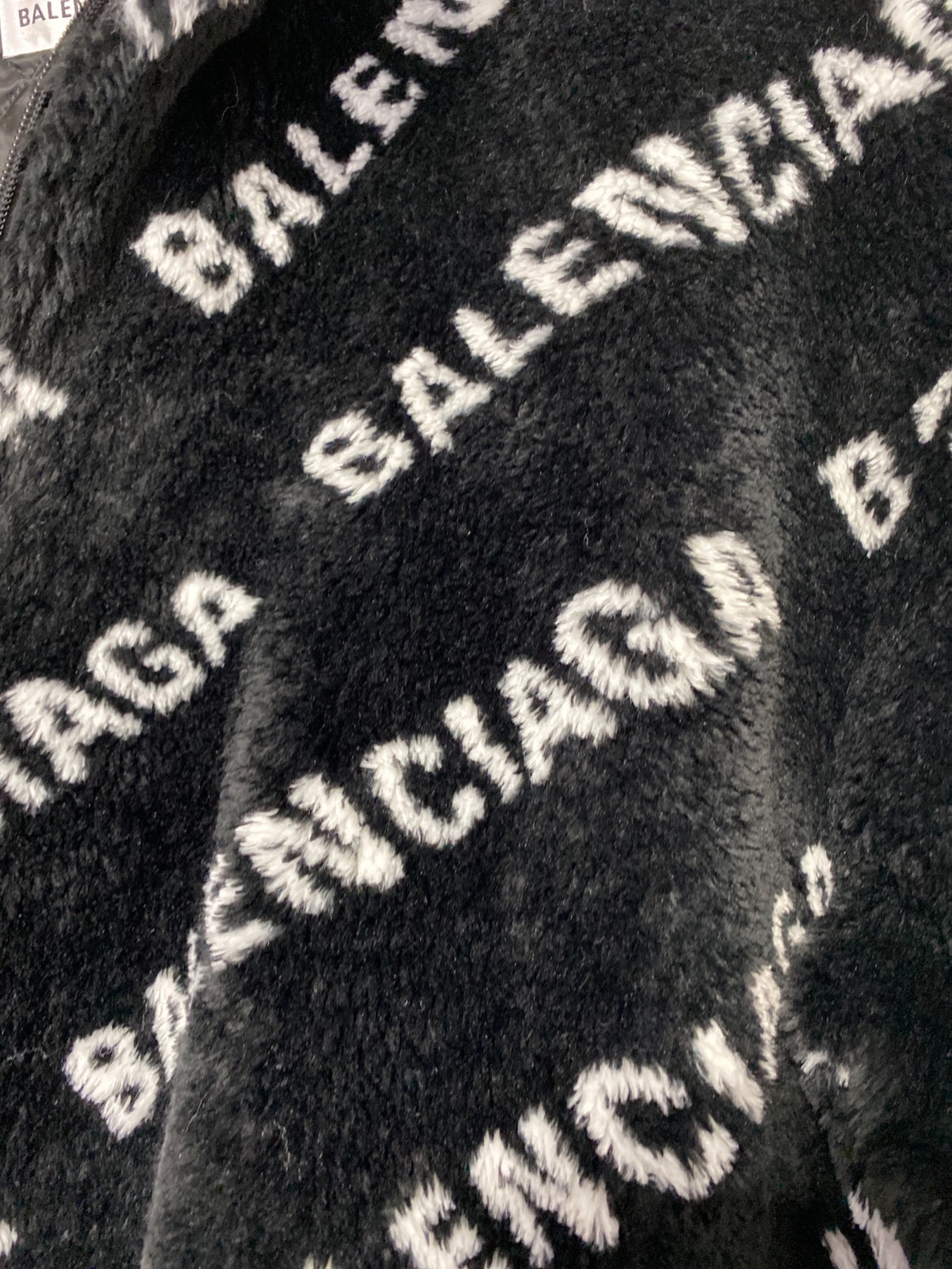 BALENCIAGA (バレンシアガ) ボアジャケット ブラック サイズ:34