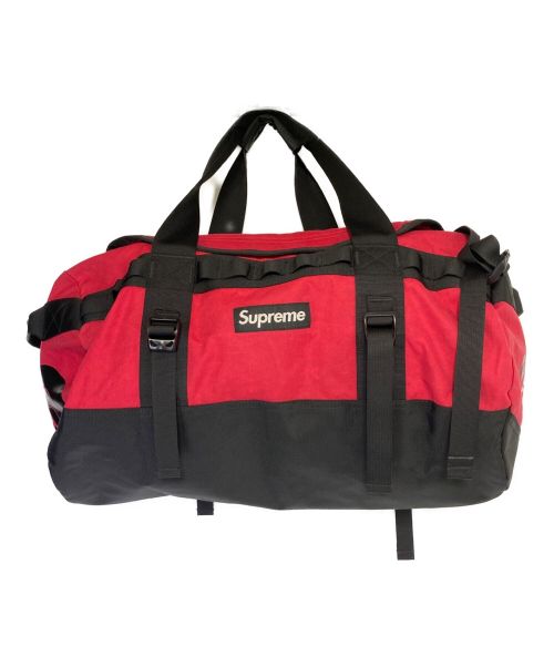 supreme × the north face duffle bag 赤