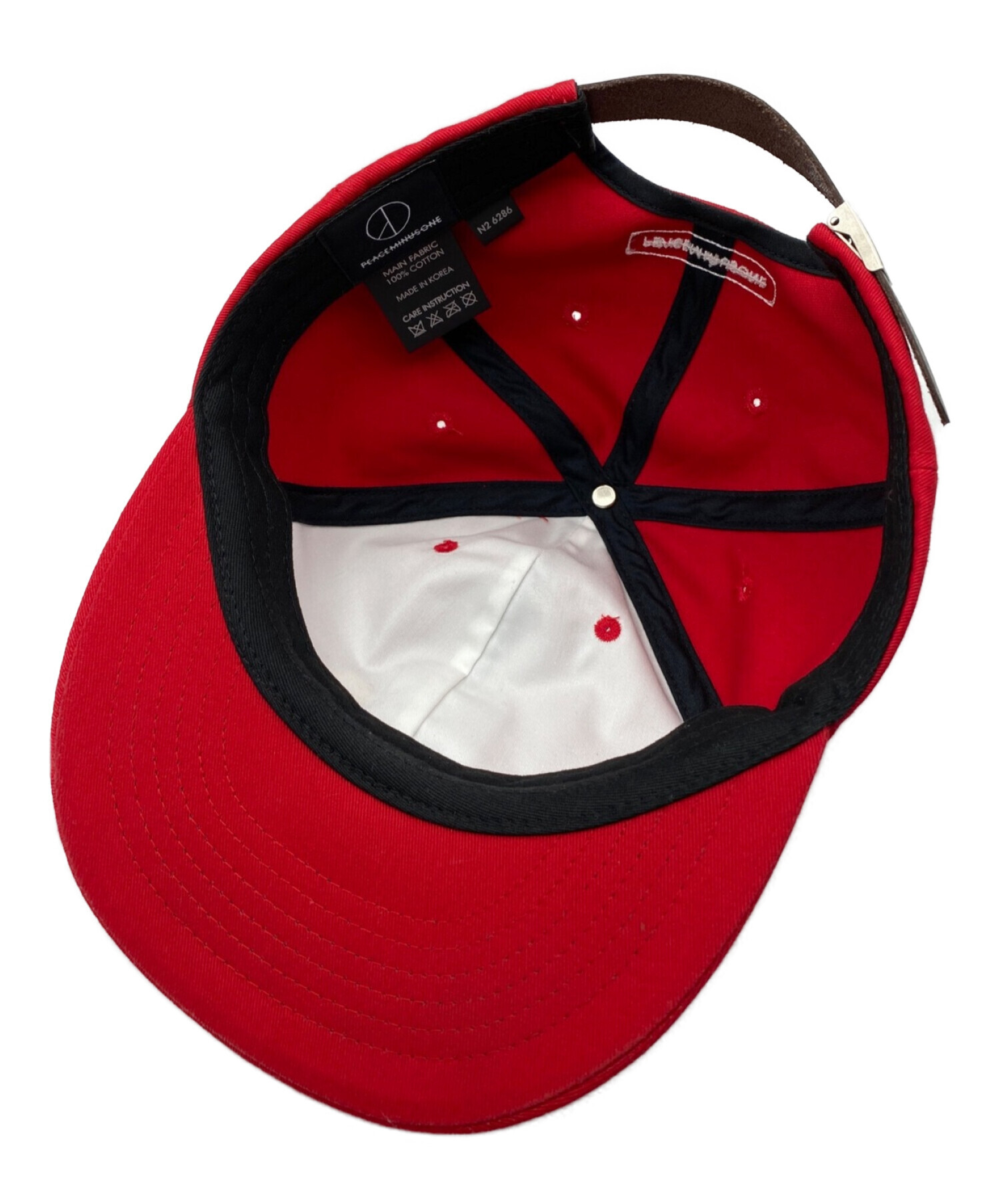 PEACEMINUSONE PMO COTTON CAP #4 RED