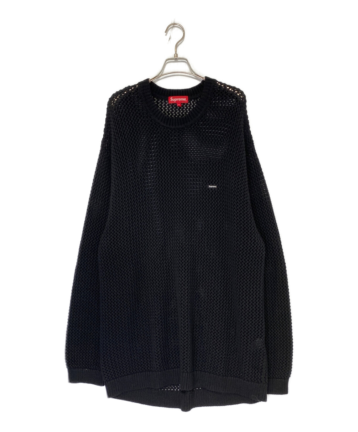 SUPREME (シュプリーム) Open Knit Small Box Sweater ブラック サイズ:XL