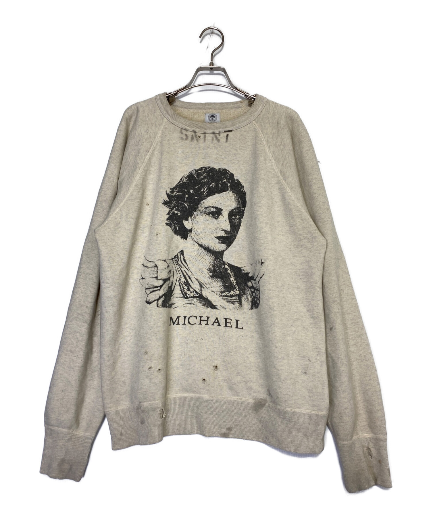 セントマイケル ラグラン RAGLAN SWEAT MICHAEL Lサイズ-