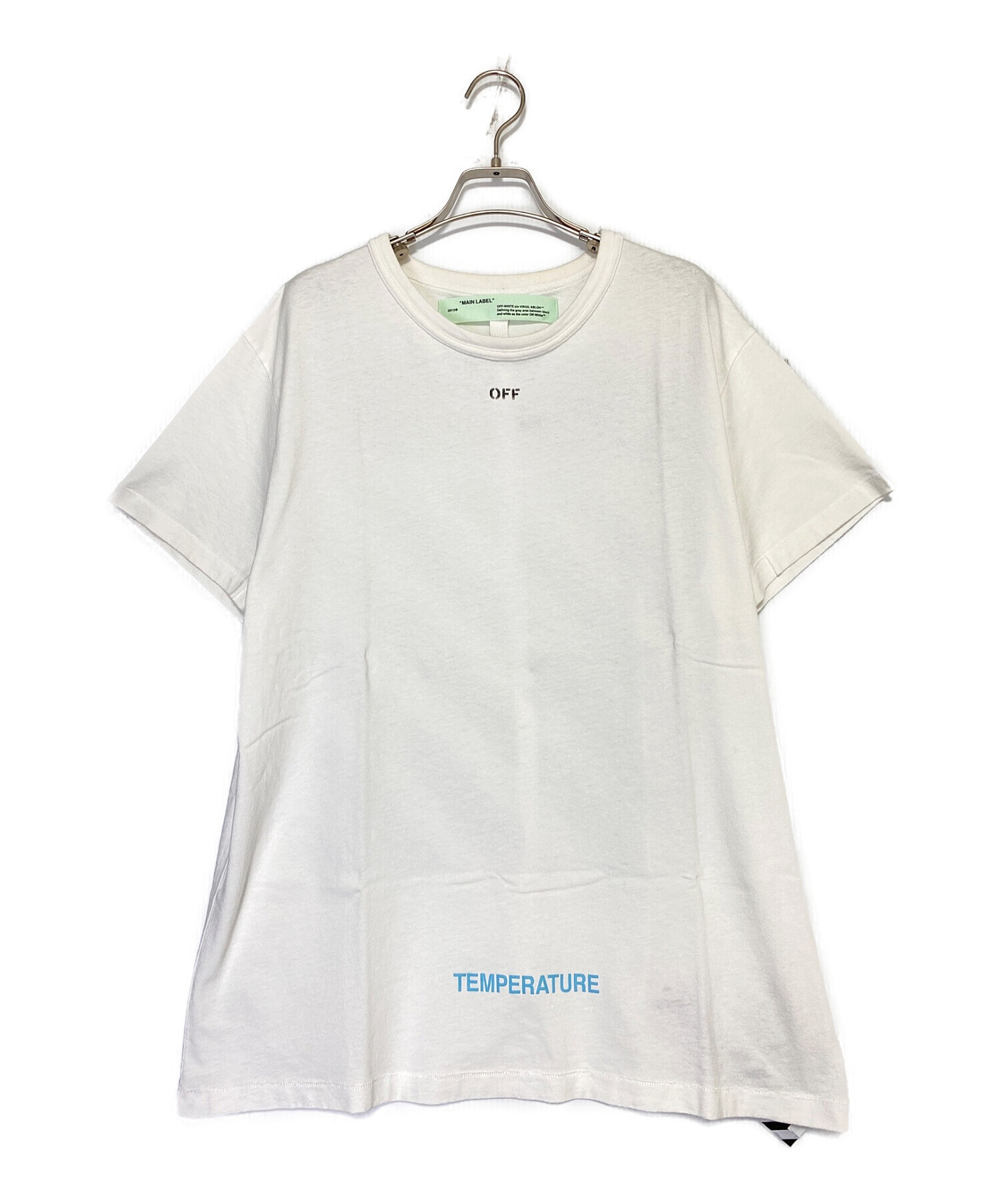 中古・古着通販】OFFWHITE (オフホワイト) DIAG TEMPERATURE S/S TEE ホワイト サイズ:S｜ブランド・古着通販  トレファク公式【TREFAC FASHION】スマホサイト