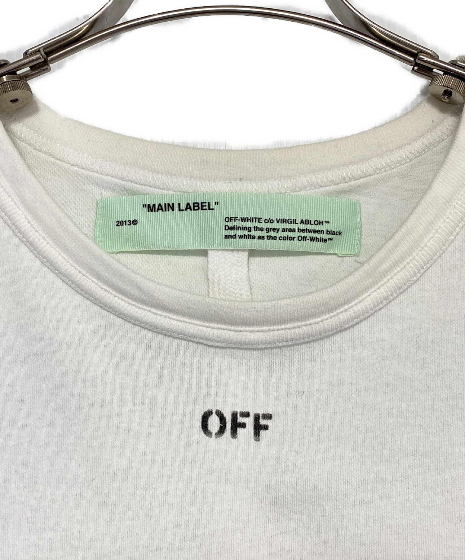 中古・古着通販】OFFWHITE (オフホワイト) DIAG TEMPERATURE S/S TEE ホワイト サイズ:S｜ブランド・古着通販  トレファク公式【TREFAC FASHION】スマホサイト