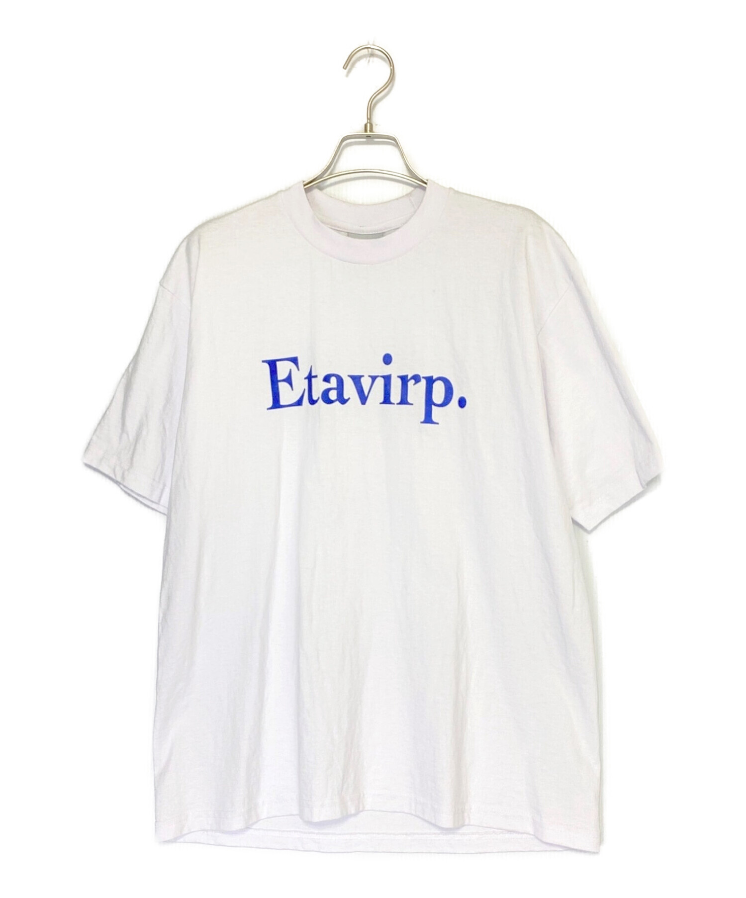 エタヴァープ リバース刺繡ロゴ ロングスリーブTシャツ ホワイト
