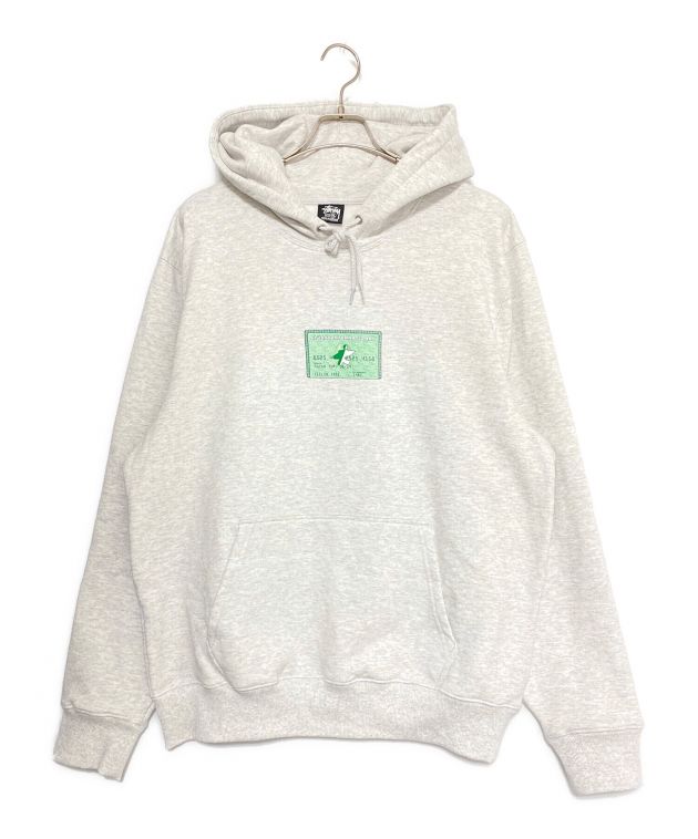 stussy (ステューシー) AMEX HOODIE ライトグレー サイズ:XL