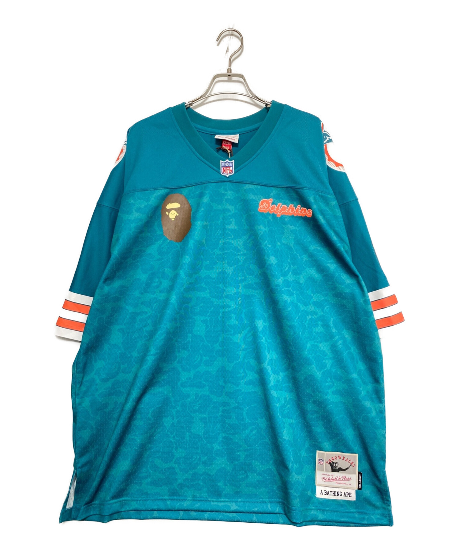 中古・古着通販】A BATHING APE (ア ベイシング エイプ) NFL MIAMI DOLPHINS LEGACY JERSEY 3  サイズ:2XL｜ブランド・古着通販 トレファク公式【TREFAC FASHION】スマホサイト