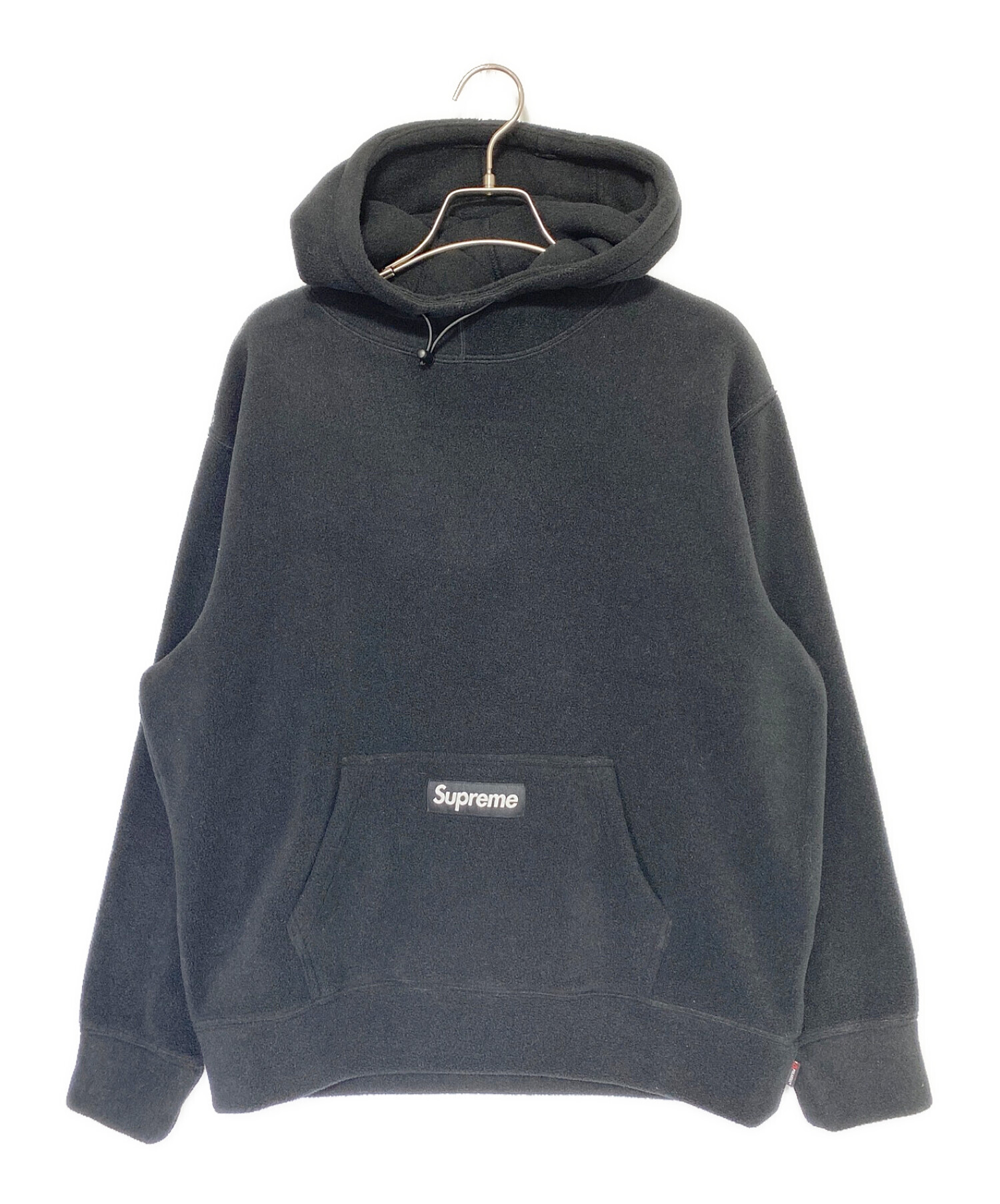 SUPREME (シュプリーム) Polartec Hooded Sweatshirt ブラック サイズ:S