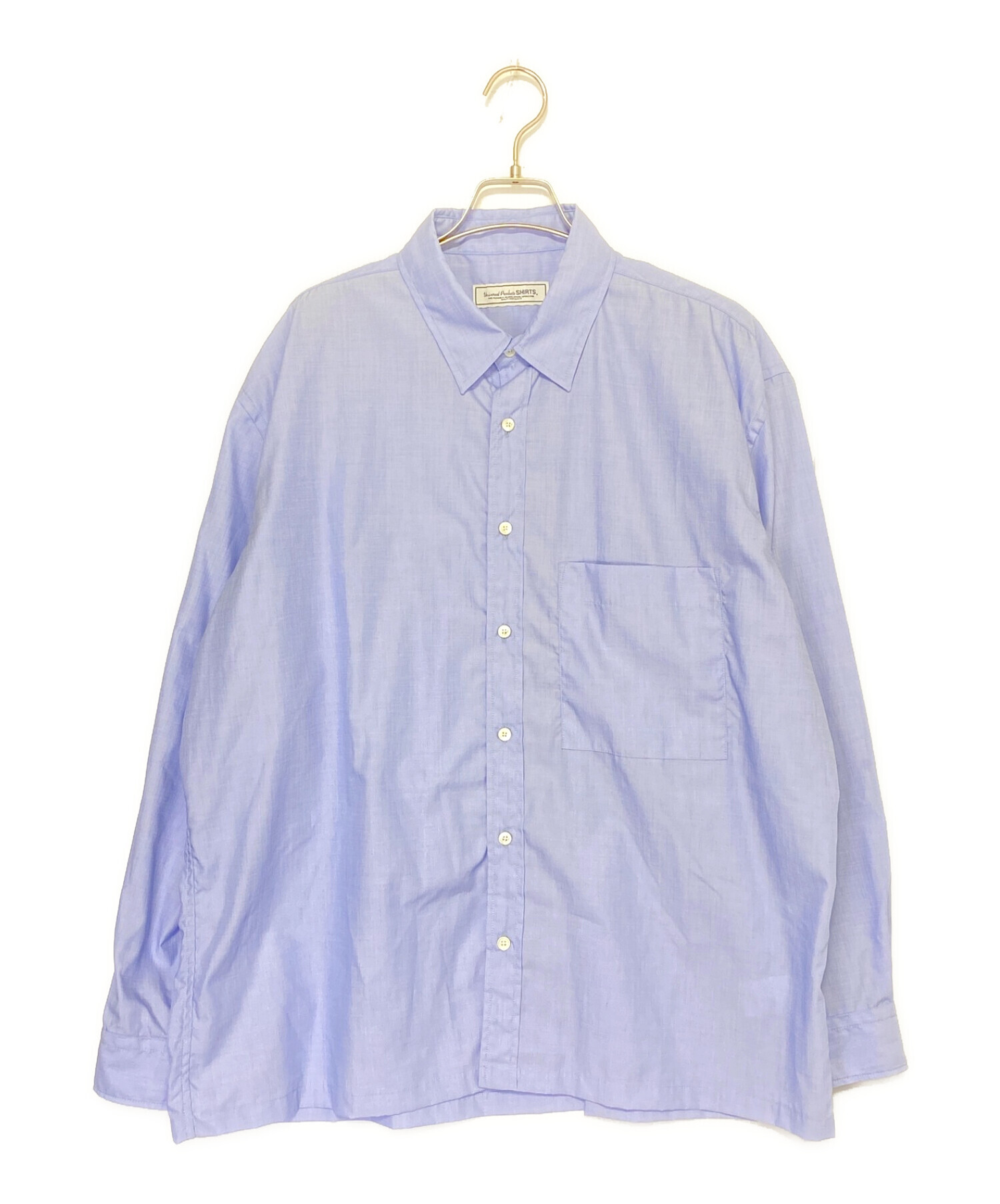 UNIVERSAL PRODUCTS. (ユニバーサルプロダクツ) CHAMBRAY BOX SHIRT スカイブルー サイズ:3