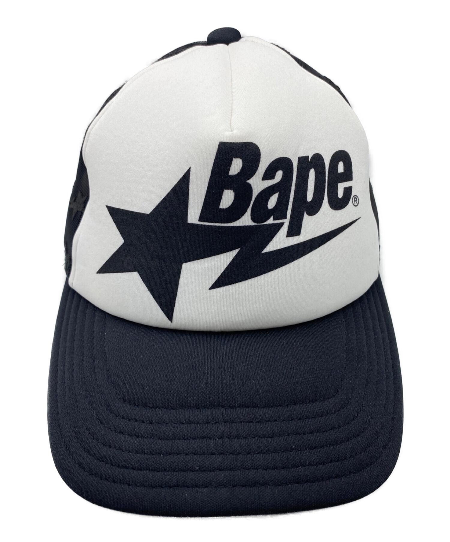 A BATHING APE (ア ベイシング エイプ) BAPE STA MESH CAP ブラック サイズ:F