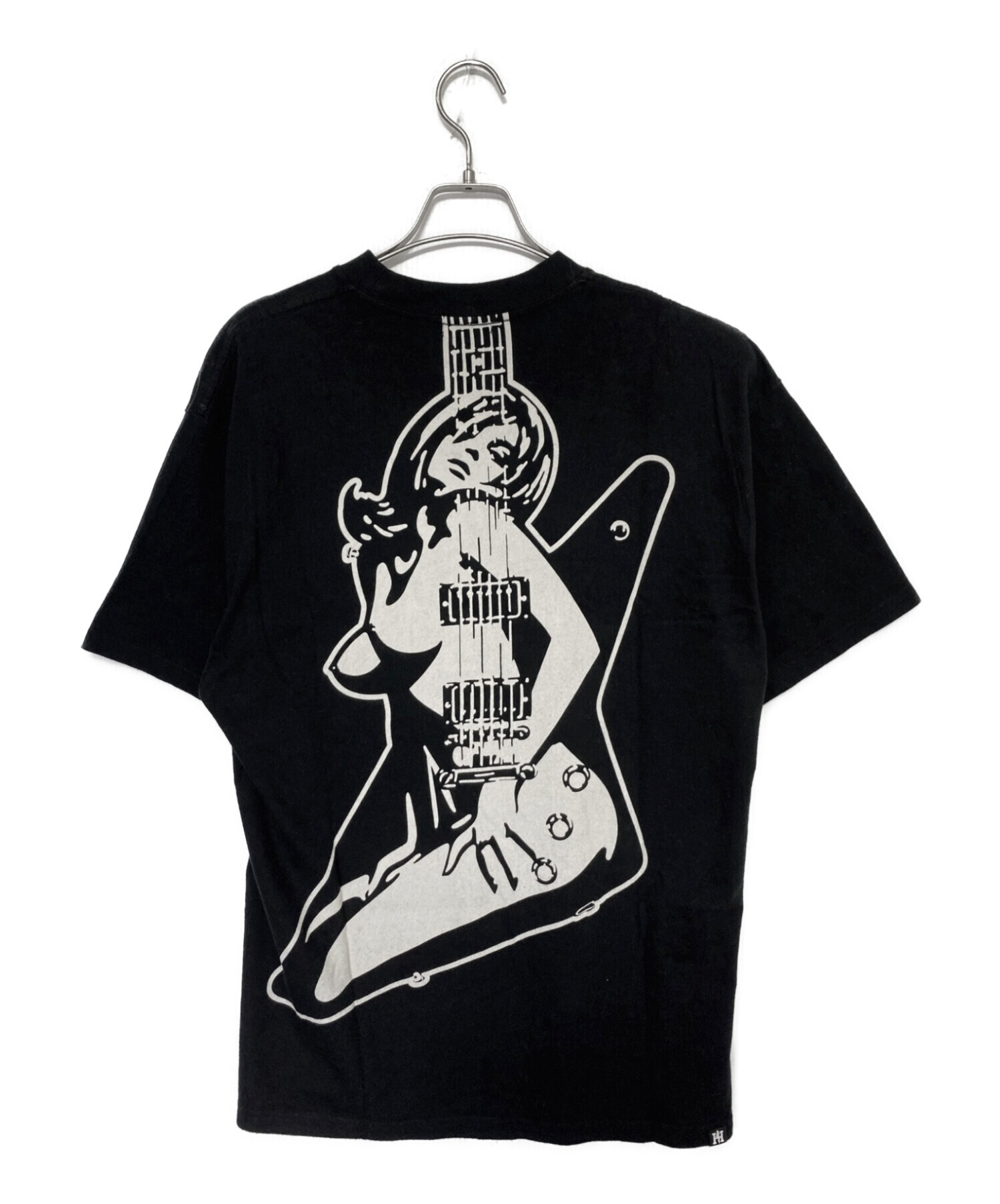 9,366円【最高デザイン】ヒステリックグラマー☆ギター サークル ガール tシャツ 黒 L