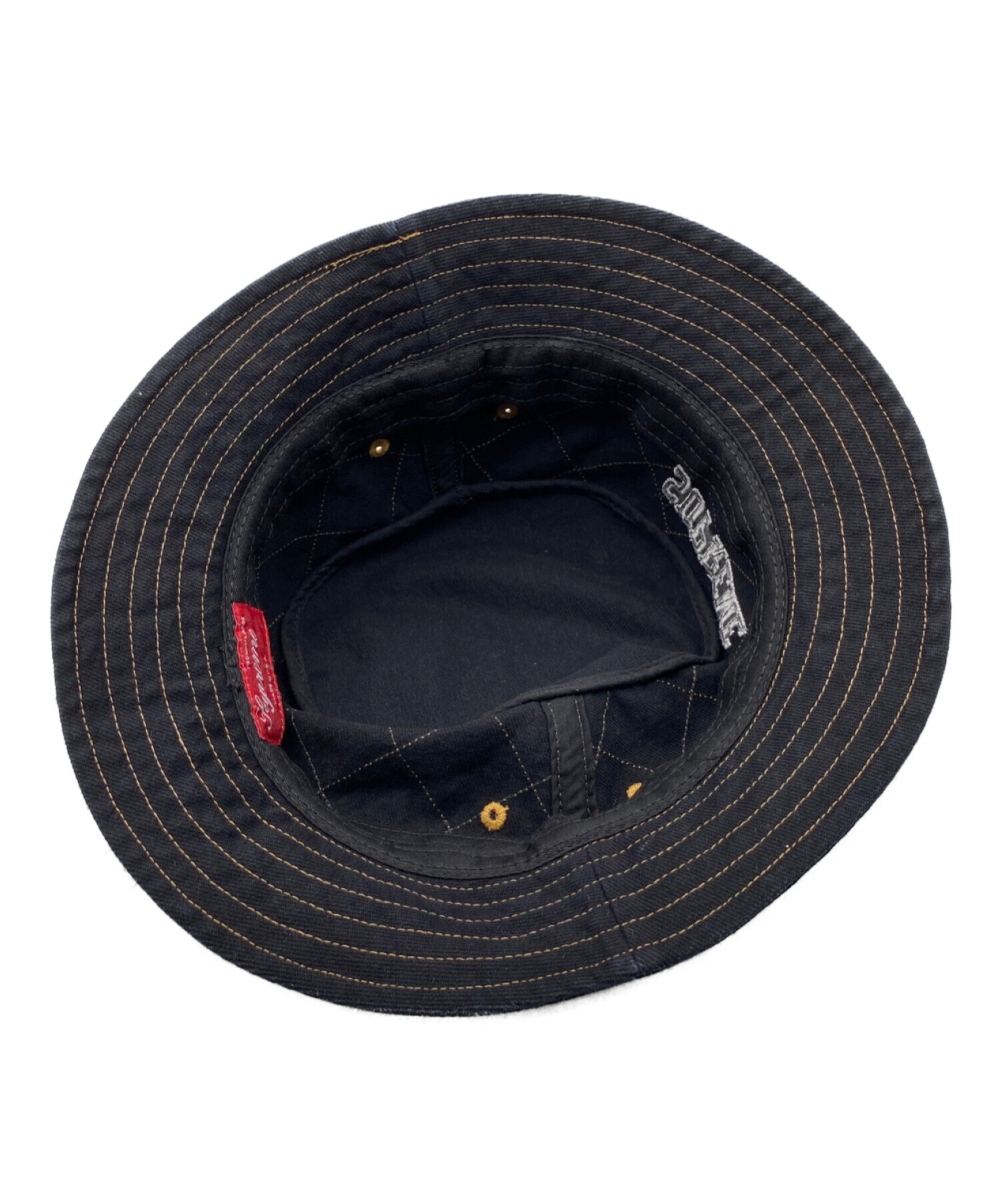 SUPREME (シュプリーム) Diamond Stitch Crusher Hat ブラック サイズ:M/L