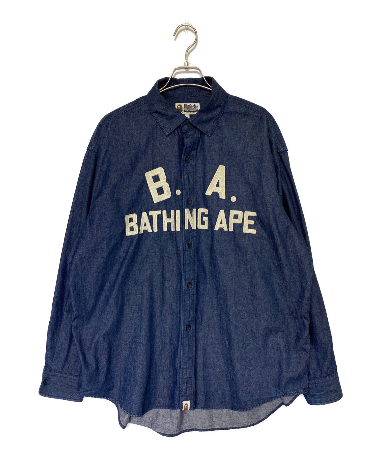 A BATHING APE (ア ベイシング エイプ) デニムシャツ インディゴ サイズ:M