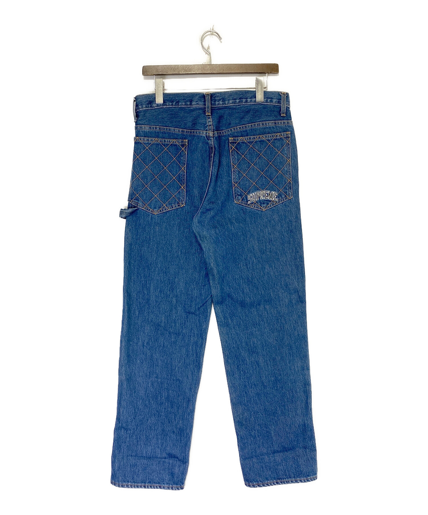 SUPREME (シュプリーム) Diamond Stitch Carpenter Jean インディゴ サイズ:SIZE 30