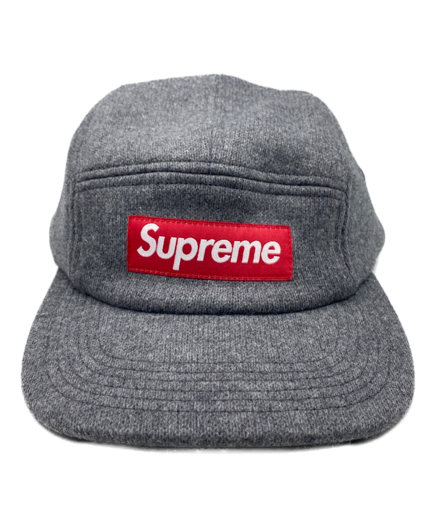 SUPREME (シュプリーム) Woolrich Camp Cap グレー サイズ:MEDIUM/LARGE