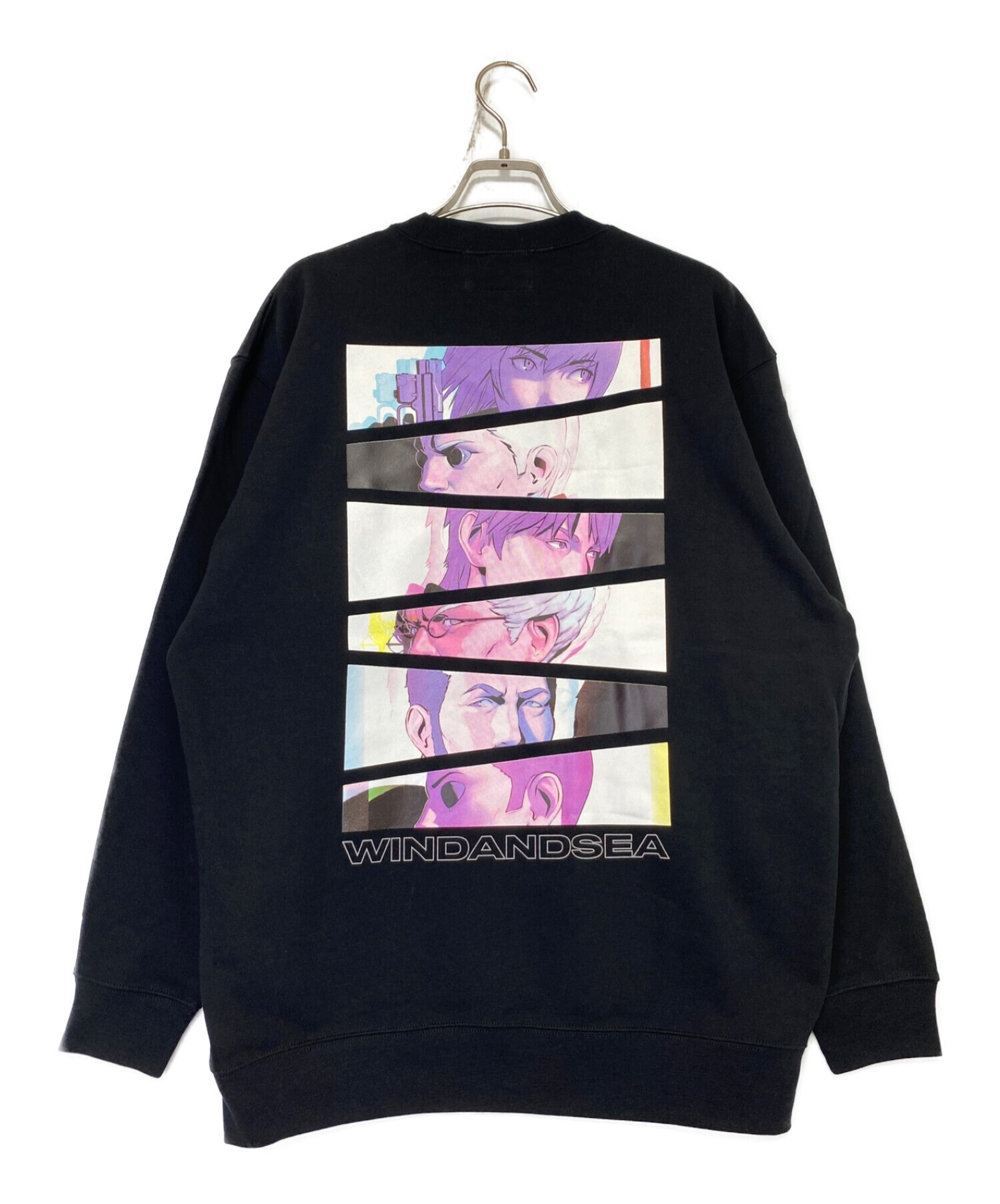 WIND AND SEA (ウィンダンシー) Reflection Crew neck ブラック サイズ:L