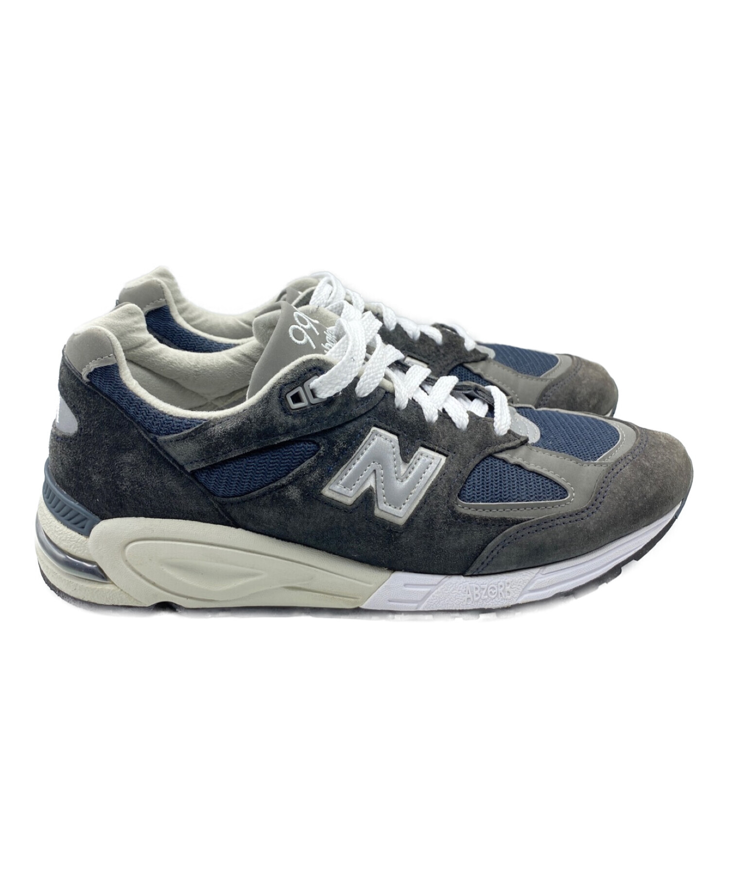 NEW BALANCE (ニューバランス) M990NB2 グレー×ネイビー サイズ:28cm (US10)