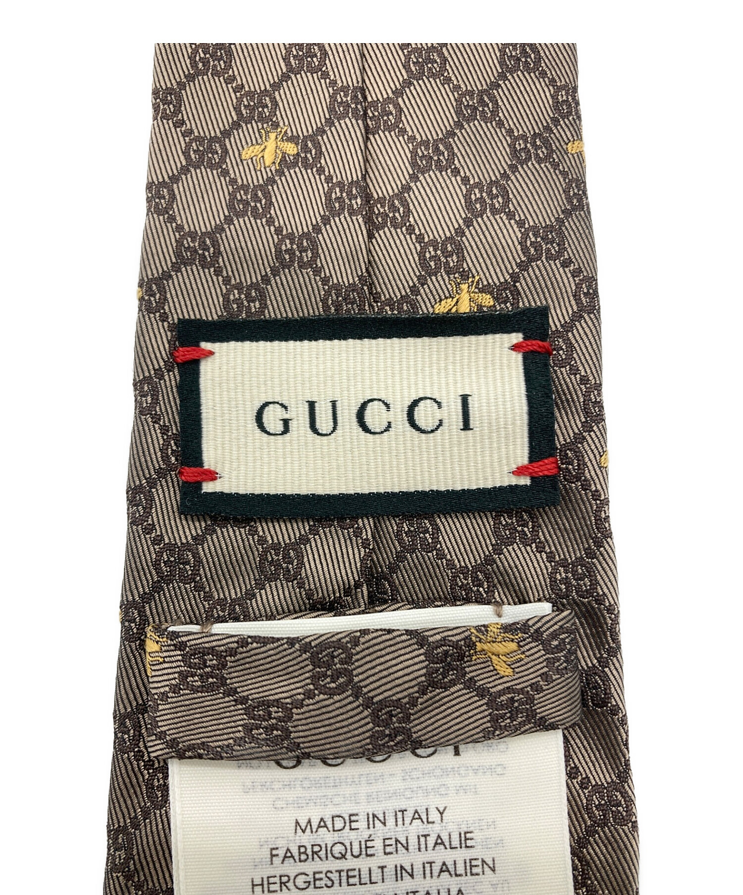 中古・古着通販】GUCCI (グッチ) ネクタイ ブラウン サイズ:148×7(cm