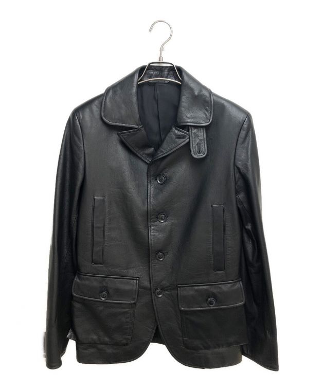 中古・古着通販】Yohji Yamamoto pour homme (ヨウジヤマモト プールオム) 13AWレザージャケット ブラック  サイズ:1｜ブランド・古着通販 トレファク公式【TREFAC FASHION】スマホサイト