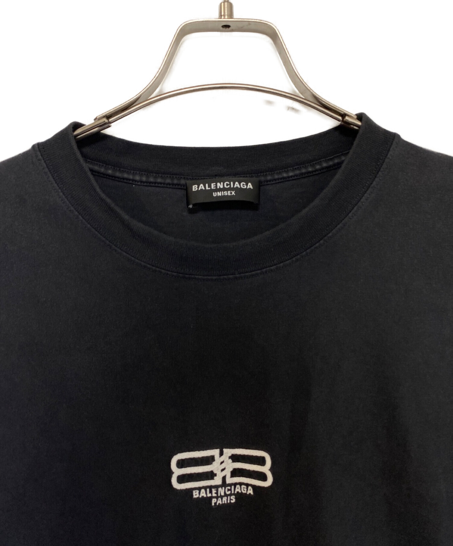 BALENCIAGA (バレンシアガ) BB PARIS ICON Tシャツ ブラック サイズ:XL