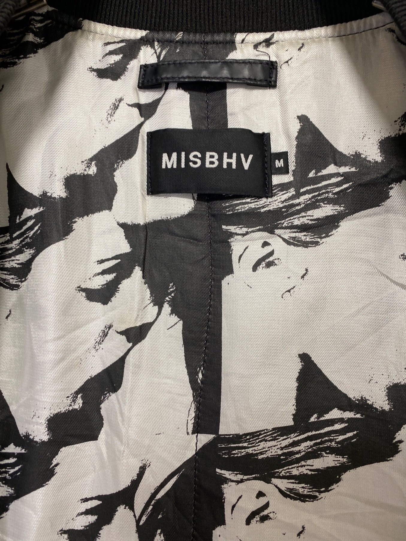MISBIHV (ミスビヘイブ) MA-1 ジャケット ブラック サイズ:M