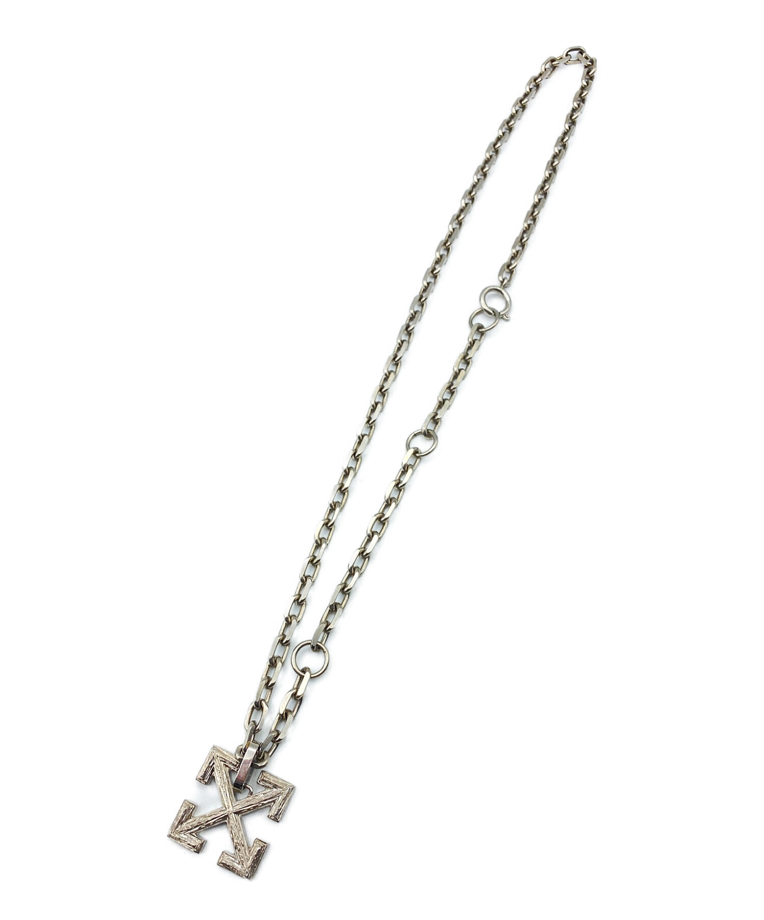 OFFWHITE (オフホワイト) Textured Arrow Necklace サイズ:-