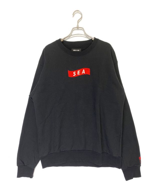 中古・古着通販】WIND AND SEA (ウィンダンシー) WDS CREWNECK ブラック サイズ:L｜ブランド・古着通販  トレファク公式【TREFAC FASHION】スマホサイト