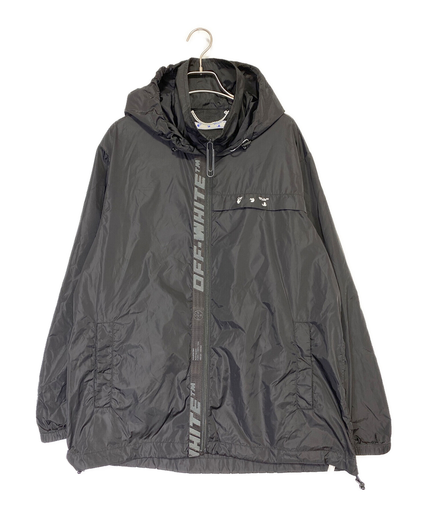 OFFWHITE (オフホワイト) OW LOGO WINDBREAKER ブラック サイズ:S