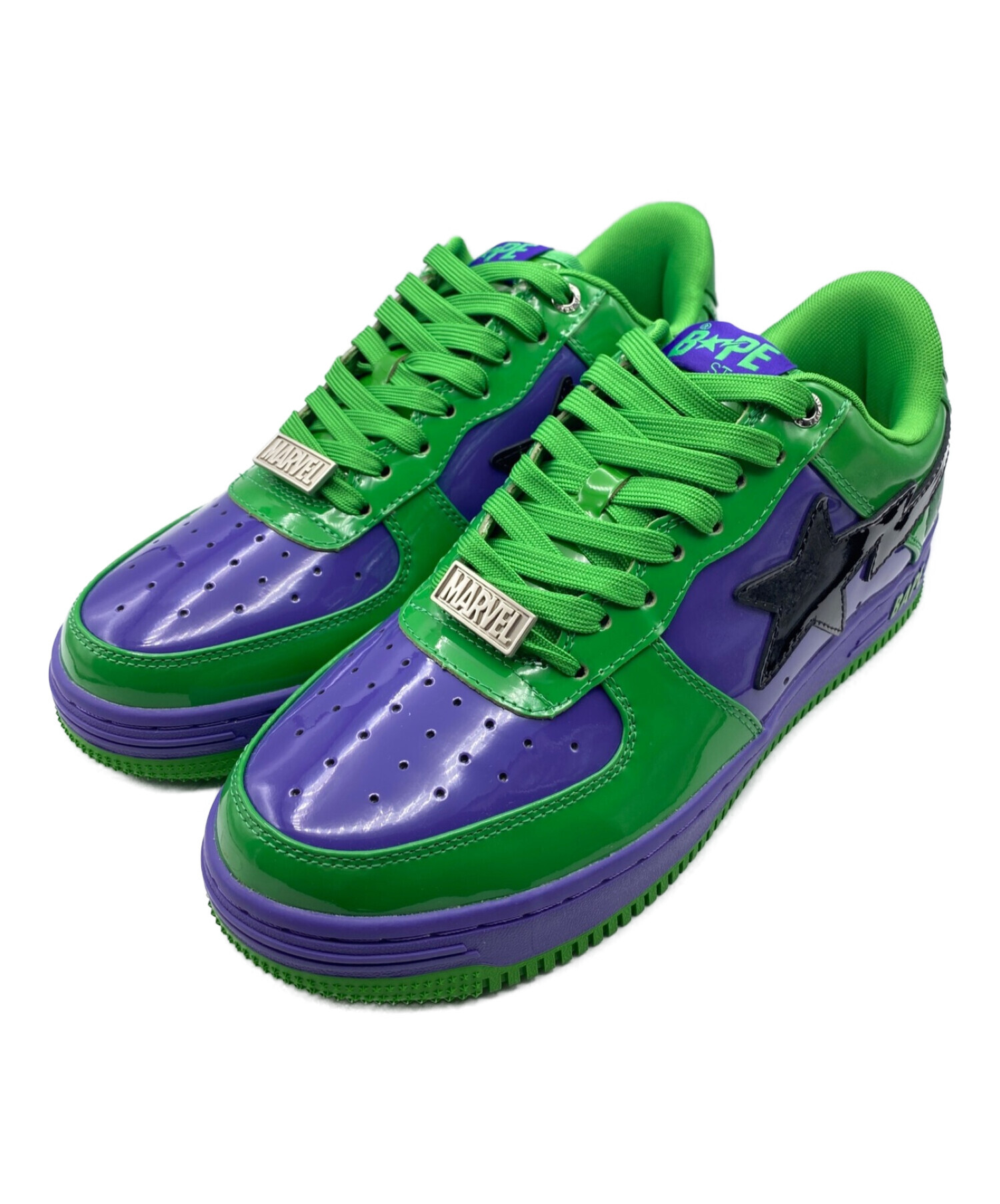 中古・古着通販】A BATHING APE (アベイシングエイプ) HULK BAPE STA パープル×グリーン サイズ:28cm (US10)｜ブランド・古着通販  トレファク公式【TREFAC FASHION】スマホサイト