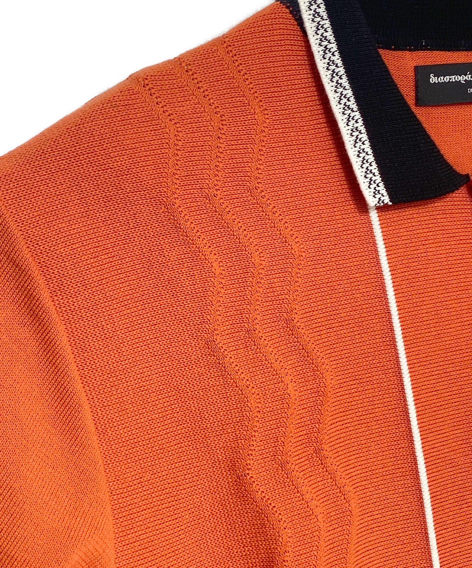 Diaspora Skateboards (ディアスポラスケートボードズ) SWELL KNIT POLO オレンジ サイズ:M