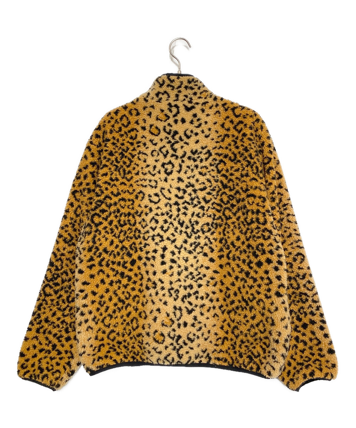 SUPREME (シュプリーム) Leopard Fleece Reversible Jacket イエロー サイズ:M