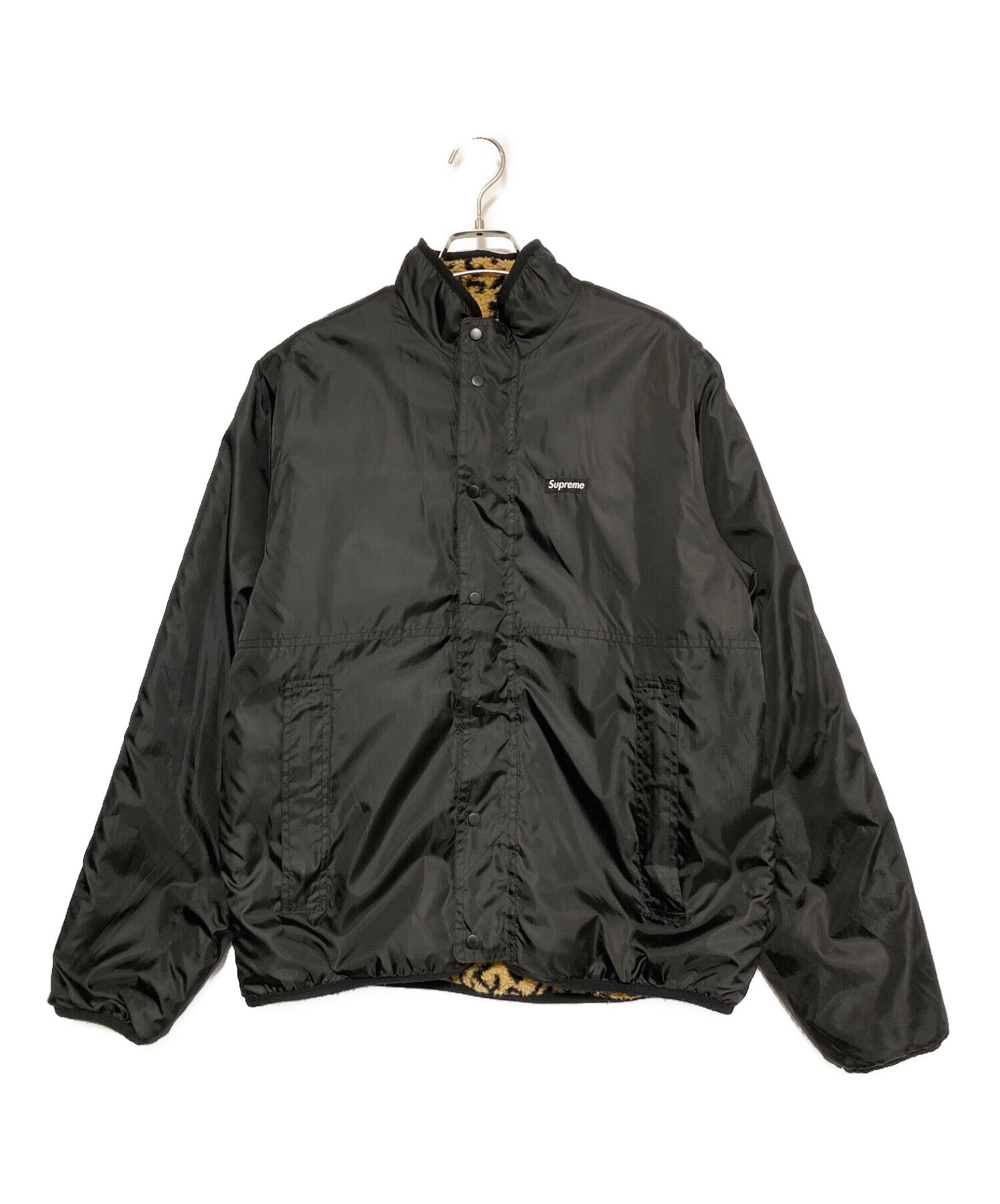 SUPREME (シュプリーム) Leopard Fleece Reversible Jacket イエロー サイズ:M