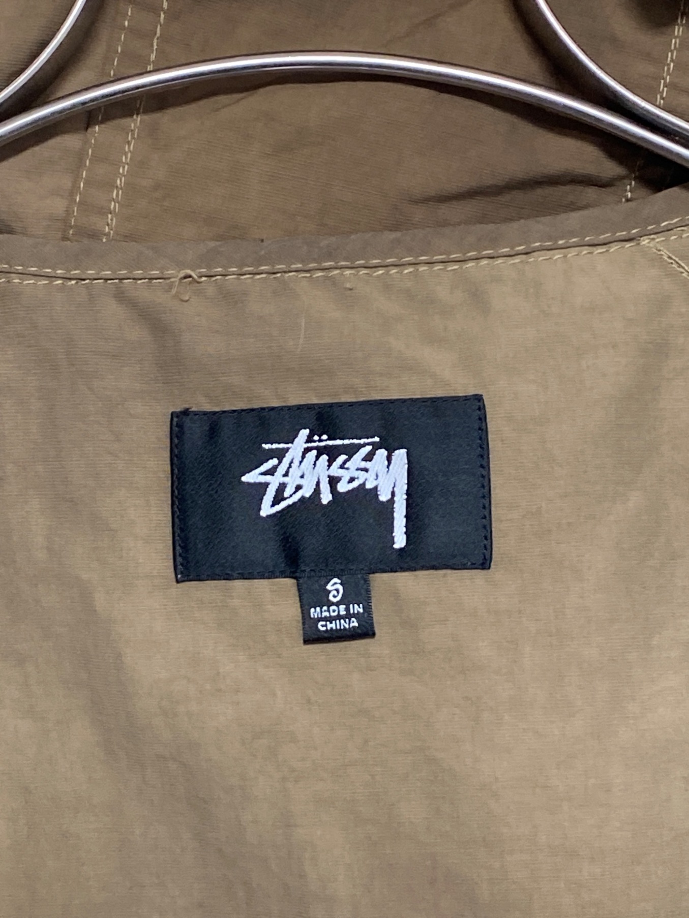 stussy (ステューシー) Wave Dye Beach Shell Jacket ブラウン サイズ:S