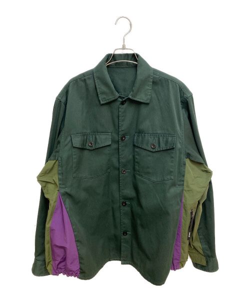 中古・古着通販】sacai (サカイ) 21AW Grosgrain Shirt ブラウン