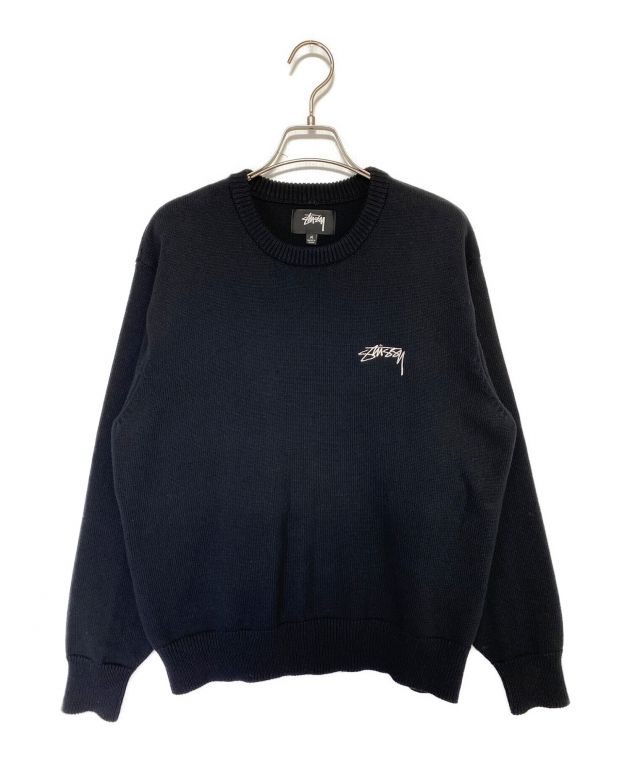 中古・古着通販】stussy (ステューシー) CARE LABEL SWEATER ブラック サイズ:M｜ブランド・古着通販  トレファク公式【TREFAC FASHION】スマホサイト