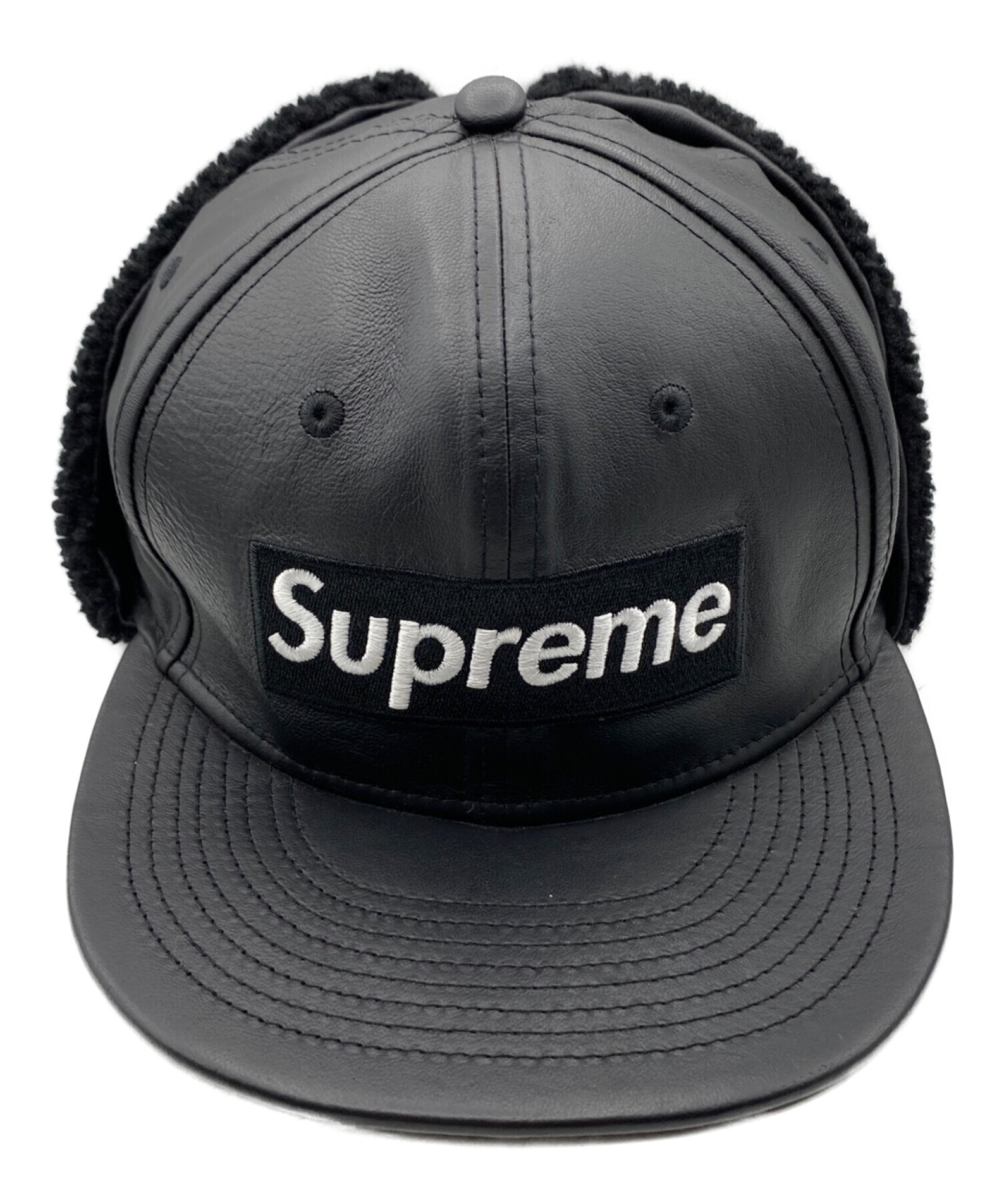 中古・古着通販】SUPREME (シュプリーム) Supreme Leather Earflap Box