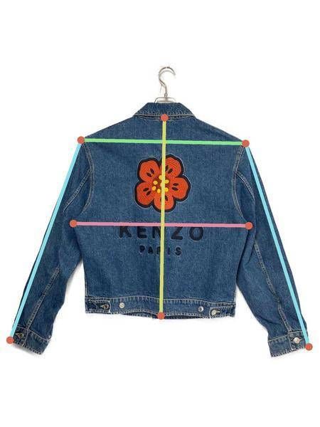 中古・古着通販】KENZO (ケンゾー) Boke Flower Embroidered Denim Trucker Jacket インディゴ  サイズ:L｜ブランド・古着通販 トレファク公式【TREFAC FASHION】スマホサイト