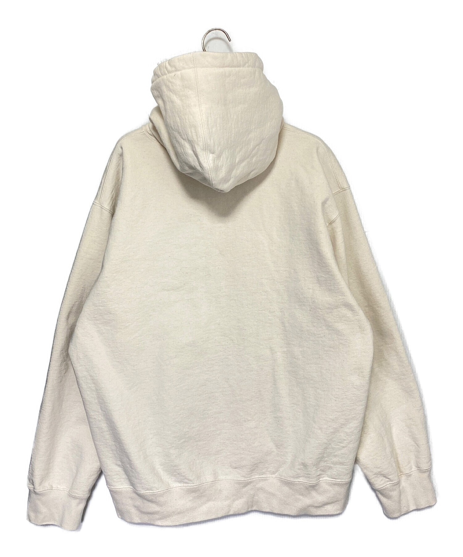 SUPREME (シュプリーム) Micro Logo Hooded Sweatshirt ベージュ サイズ:XL